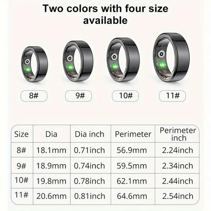Smart Ring Fitness Tracker - Stainless Steel Workout Smart Ring-2
